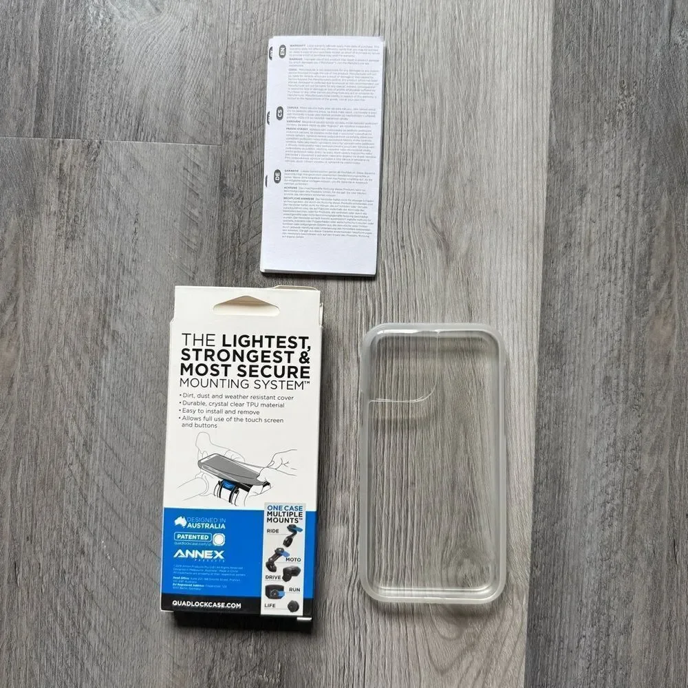 Quad Lock iPhone 11 Pro Poncho Clear NEW In Box